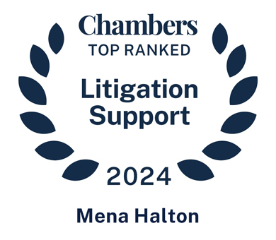 Mena Halton 3 times ranked Band 1 Lawyer by Chambers